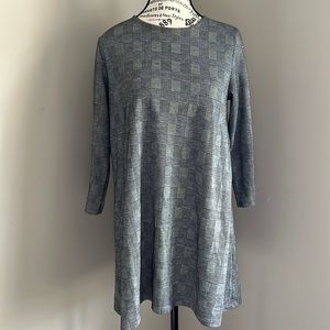 Vintage Checkered Grey Mini Dress